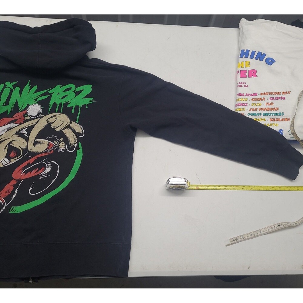Blink 182 Full Zip Up Rabbit Hoodie Independent Trading - Picture 8 of 12